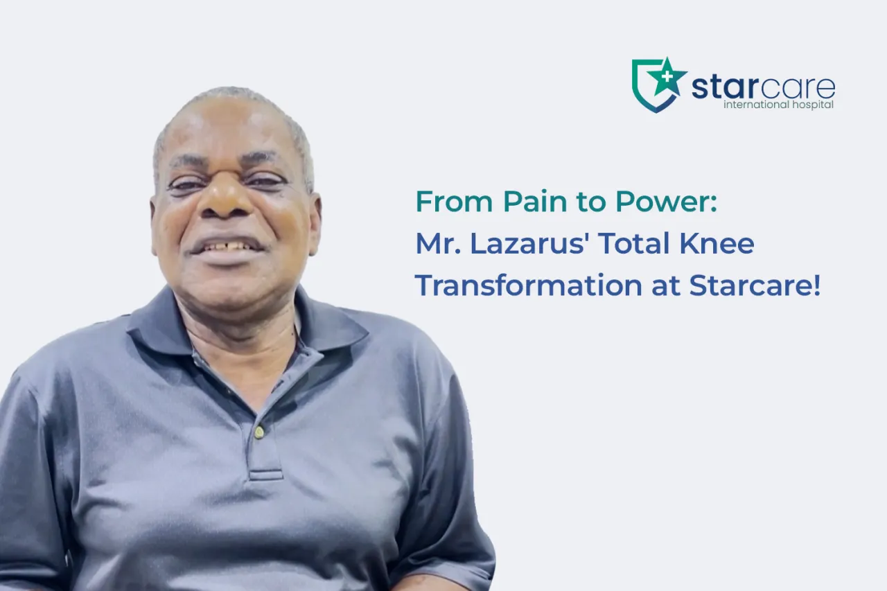 From Pain to Power – Mr. Lazarus' Total Knee Transformation at Starcare!